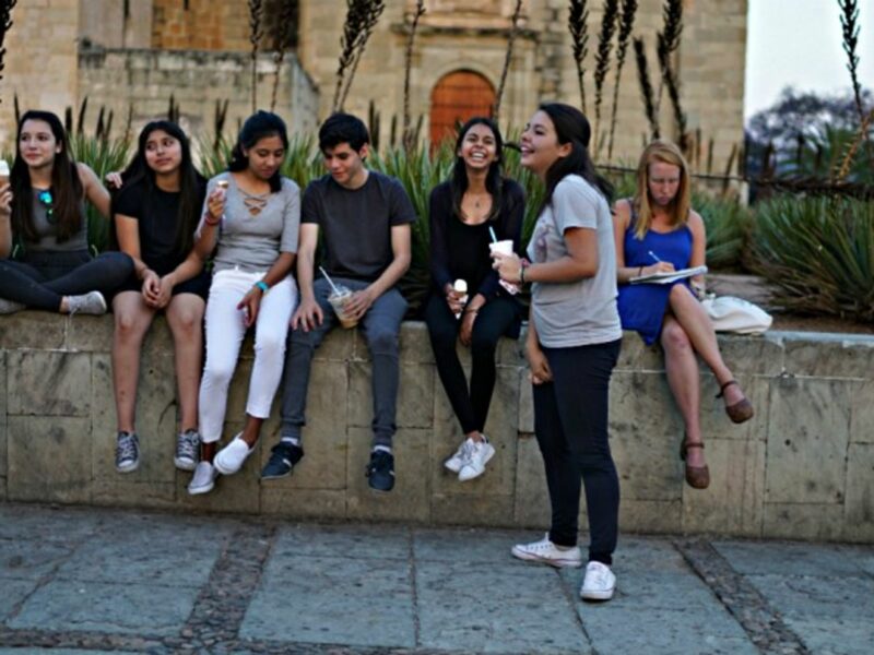 Teens in Oaxaca City, Mexico
