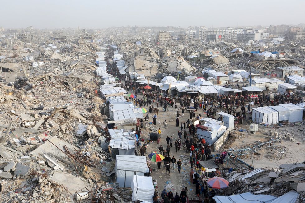 Tents in Gaza