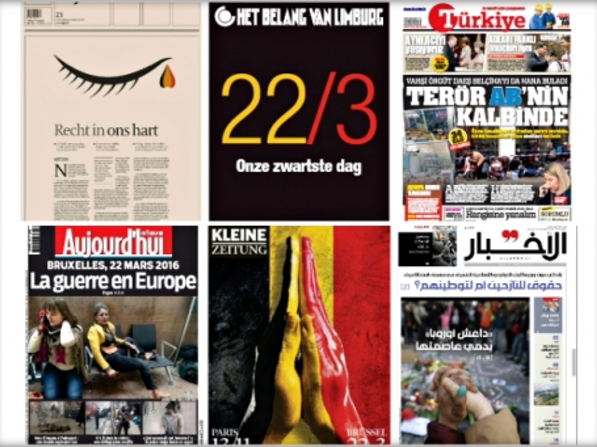 Terror In Brussels, 21 World Front Pages