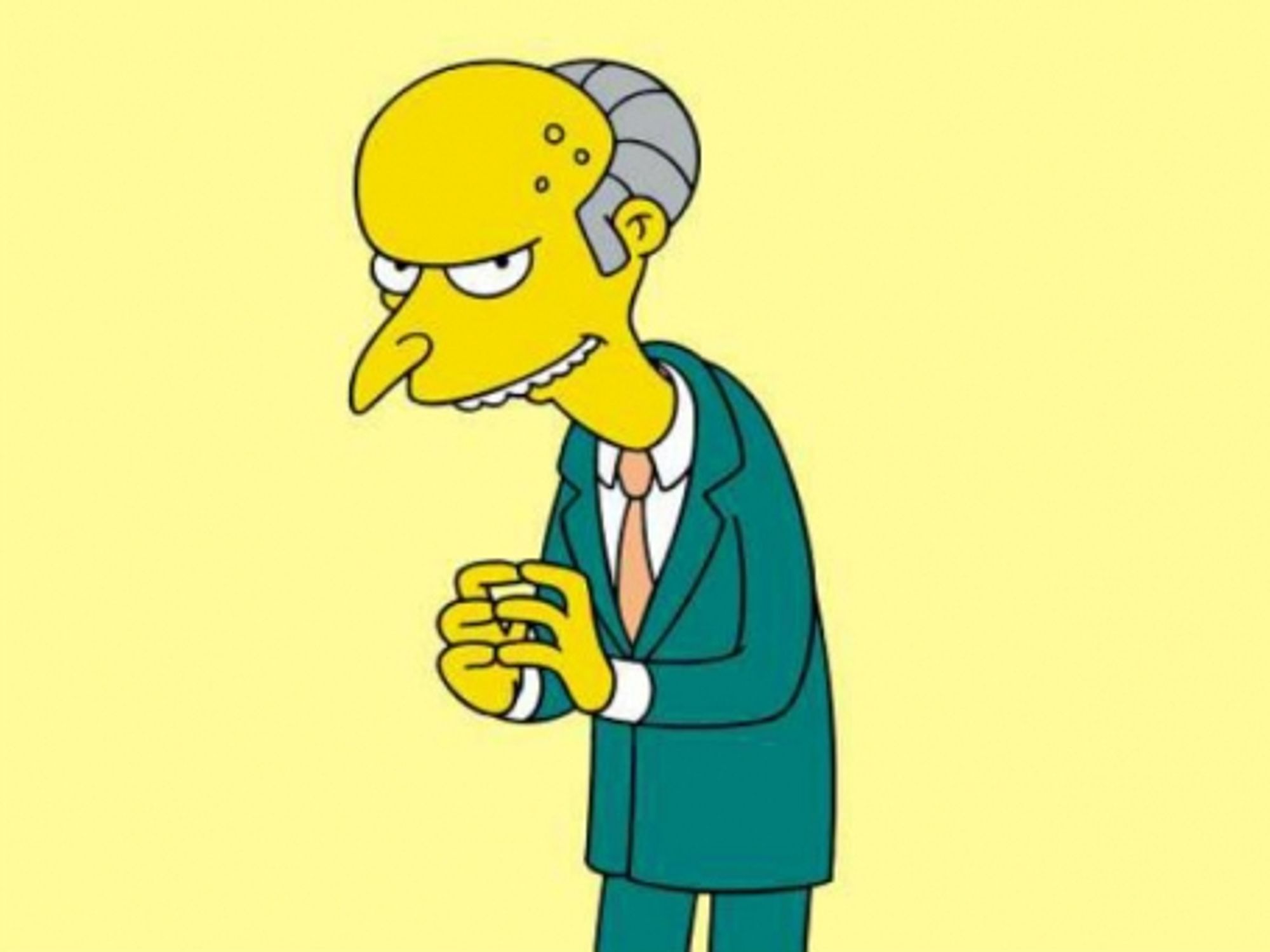That's Mr. Burns, Homer's boss (Poor Homer...)