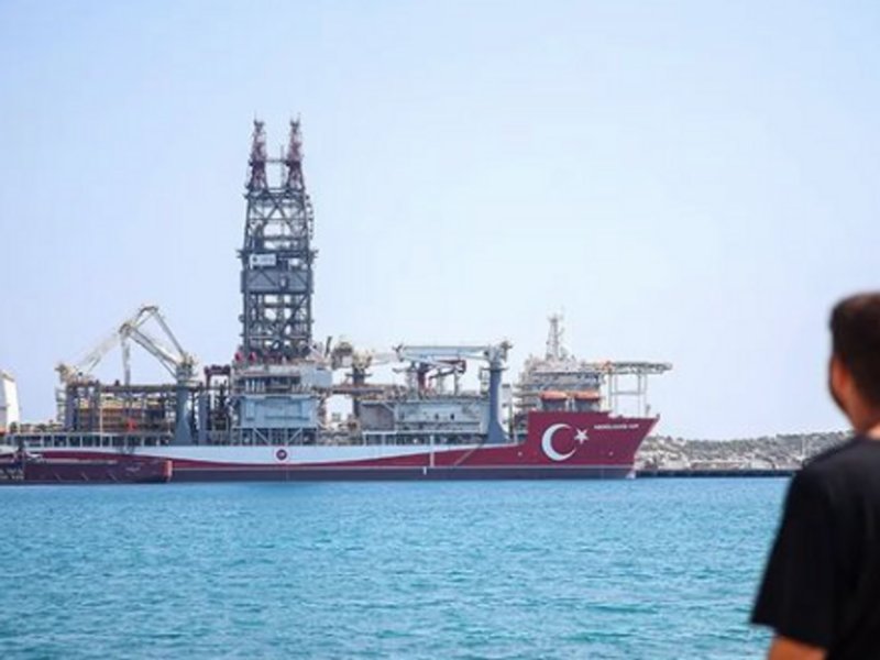 The "Abdülhamid Han​" ship takes the sea.