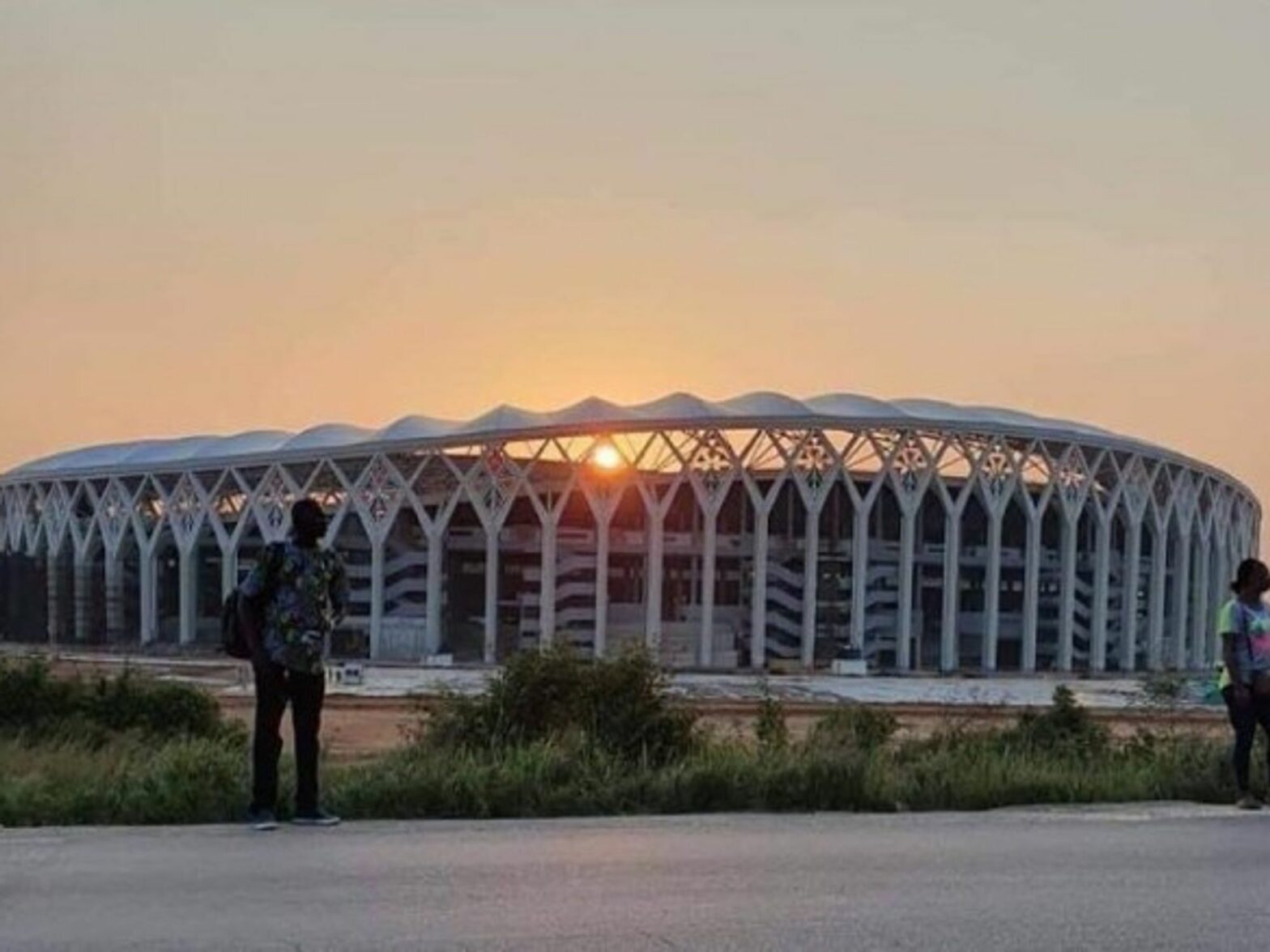 The Alassane Ouattara Olympic Stadium in Ebimpé, Ivory Coast
