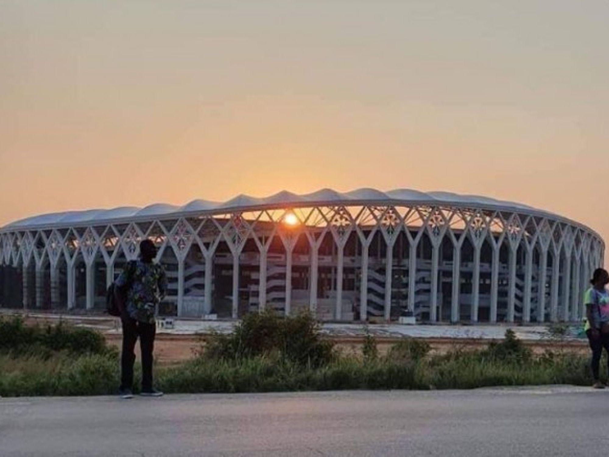 The Alassane Ouattara Olympic Stadium in Ebimpé, Ivory Coast