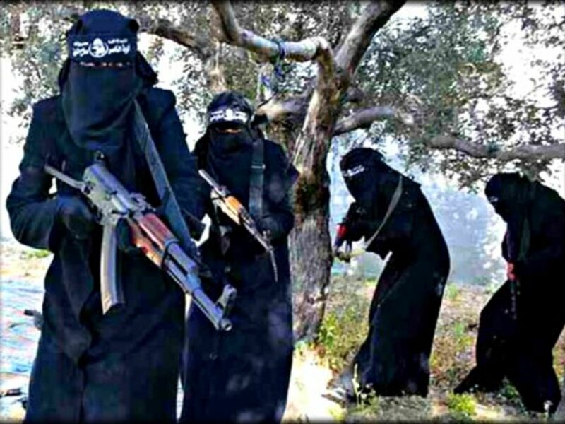 The all-female al-Khansaa's brigade in Syria.