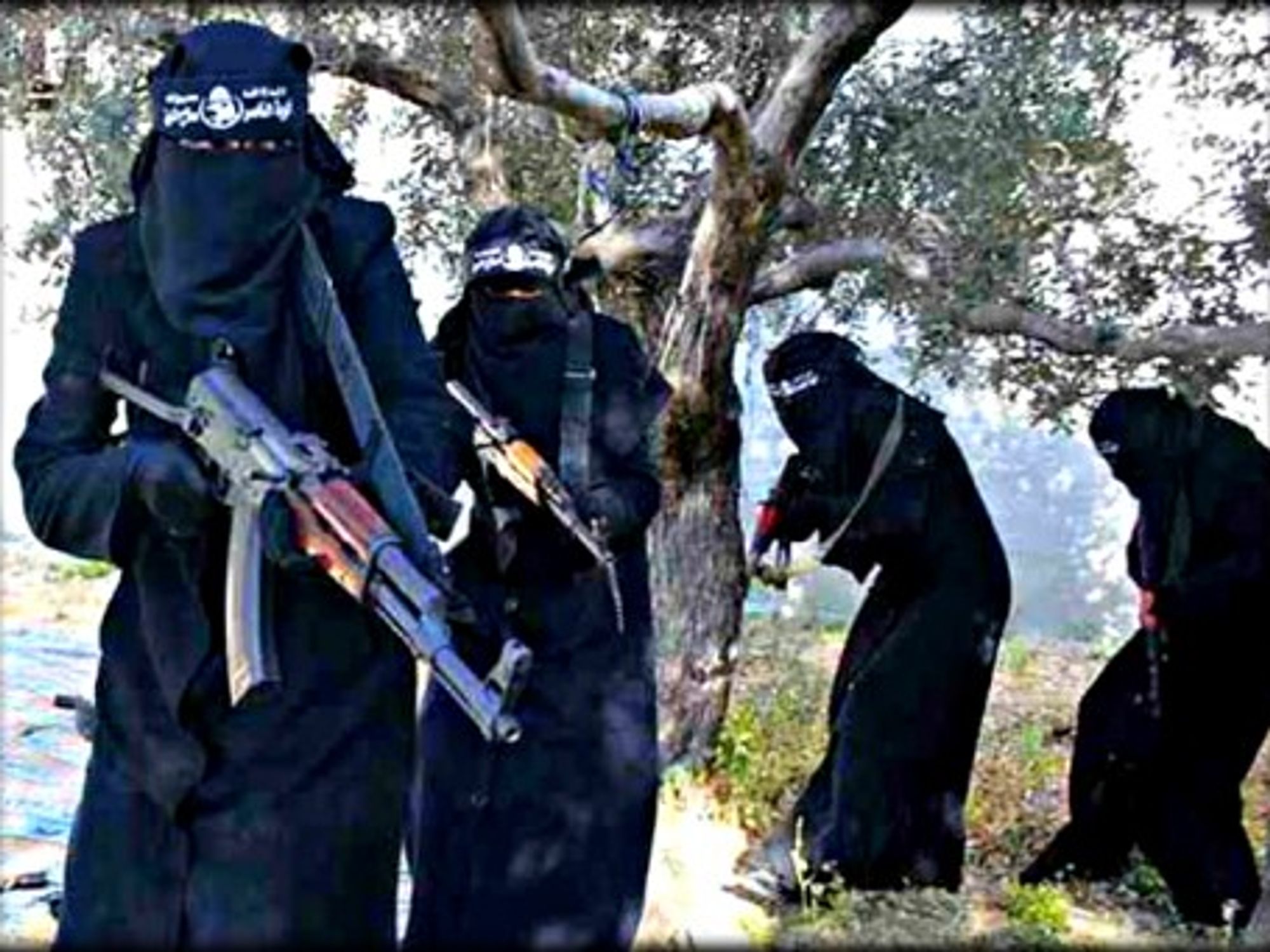The all-female al-Khansaa's brigade in Syria.