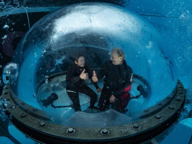 The Aquabulle, created by French architect-oceanographer Jacques Rougerie en 1978