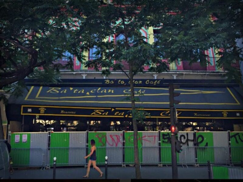 The Bataclan is still shuttered from the outside.