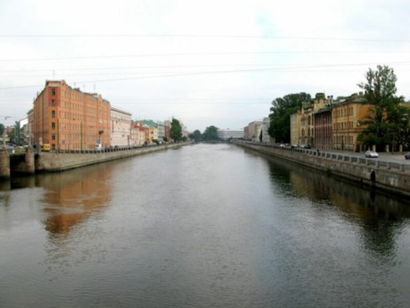 The canals of St. Petersburg, Russia