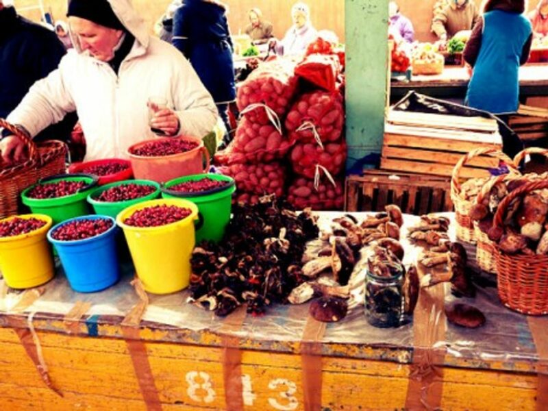 The central market in Kostroma