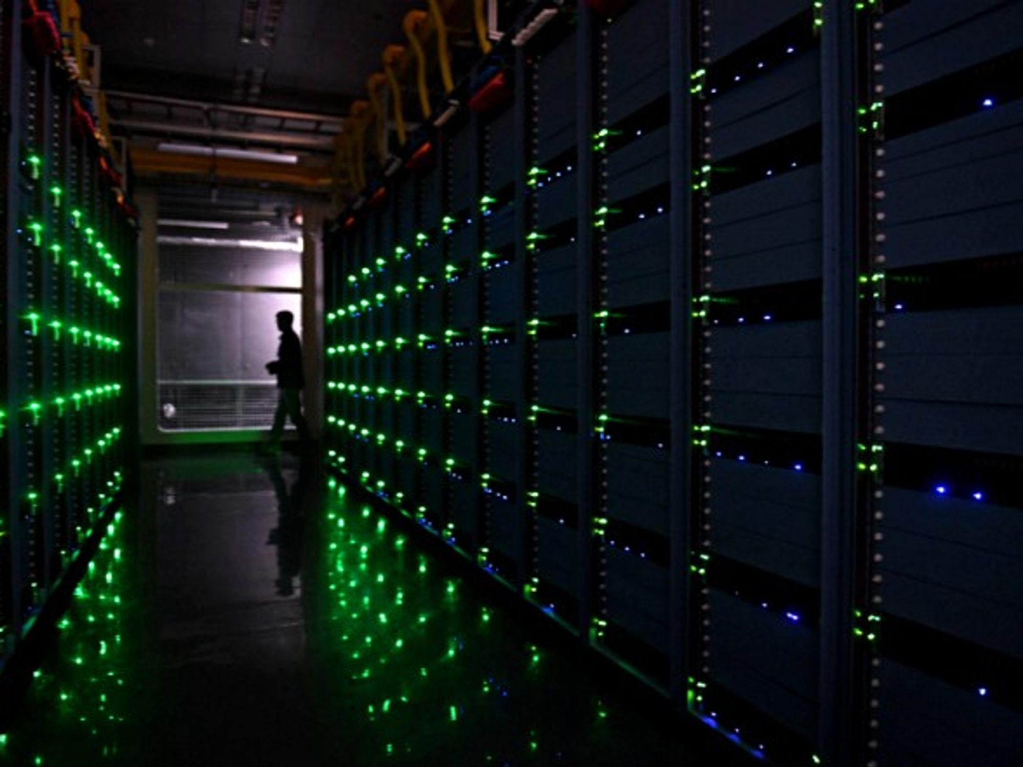 The computer room at e-commerce giant Alibaba's data center