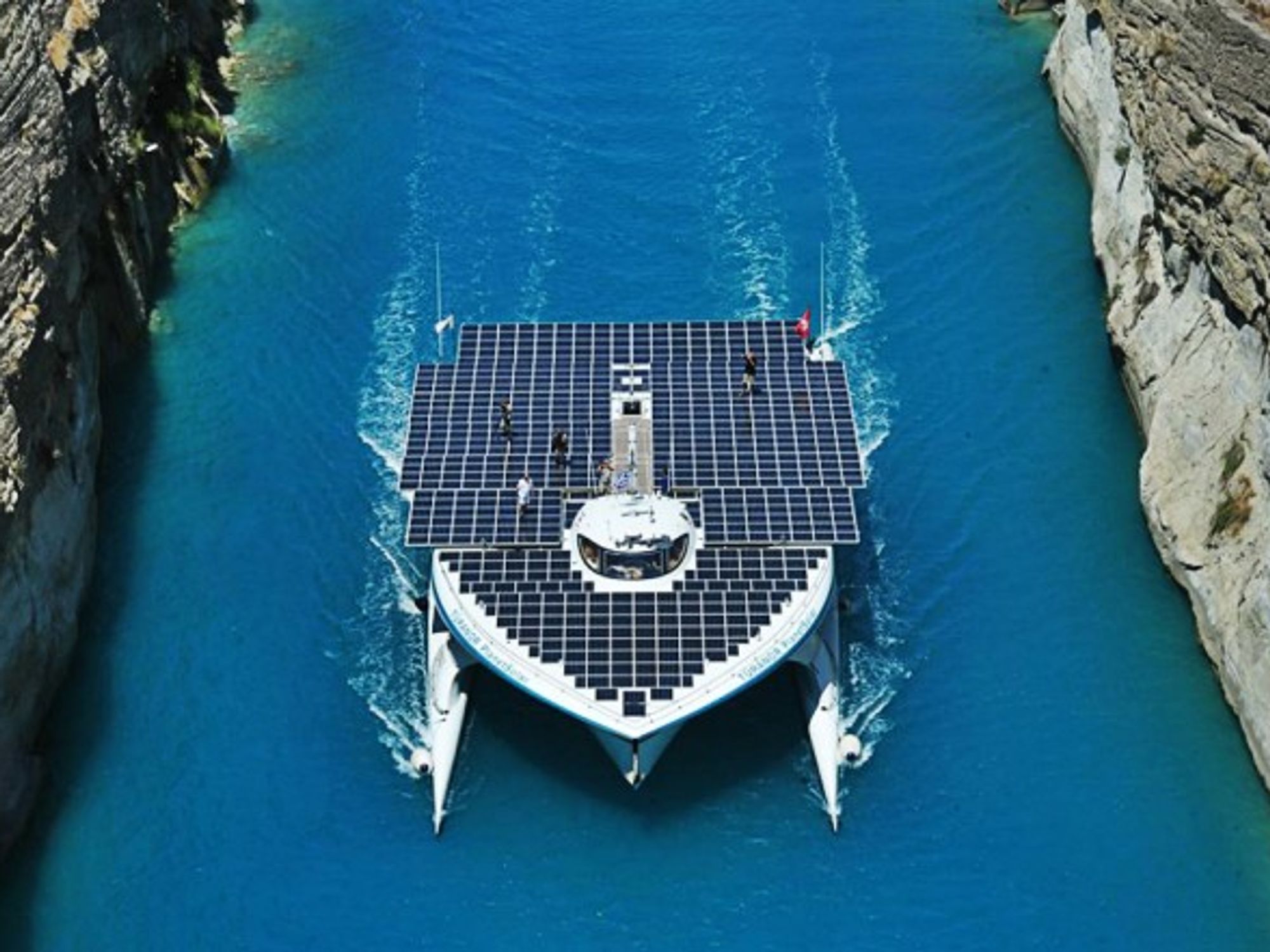 The electric vessel will be departing from the French city of Lorient on April 9