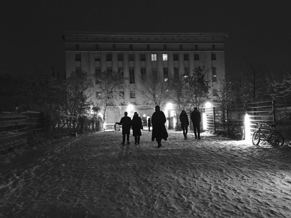 The entrance of Berghain.