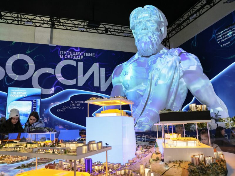 The exhibition stand of the Krasnoyarsk Region at the Russia Expo international exhibition and forum