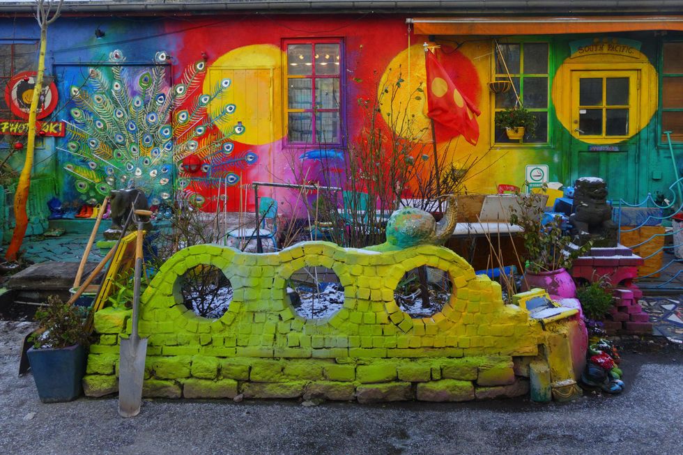 The ''Free State of Christiania'' in Copenhagen
