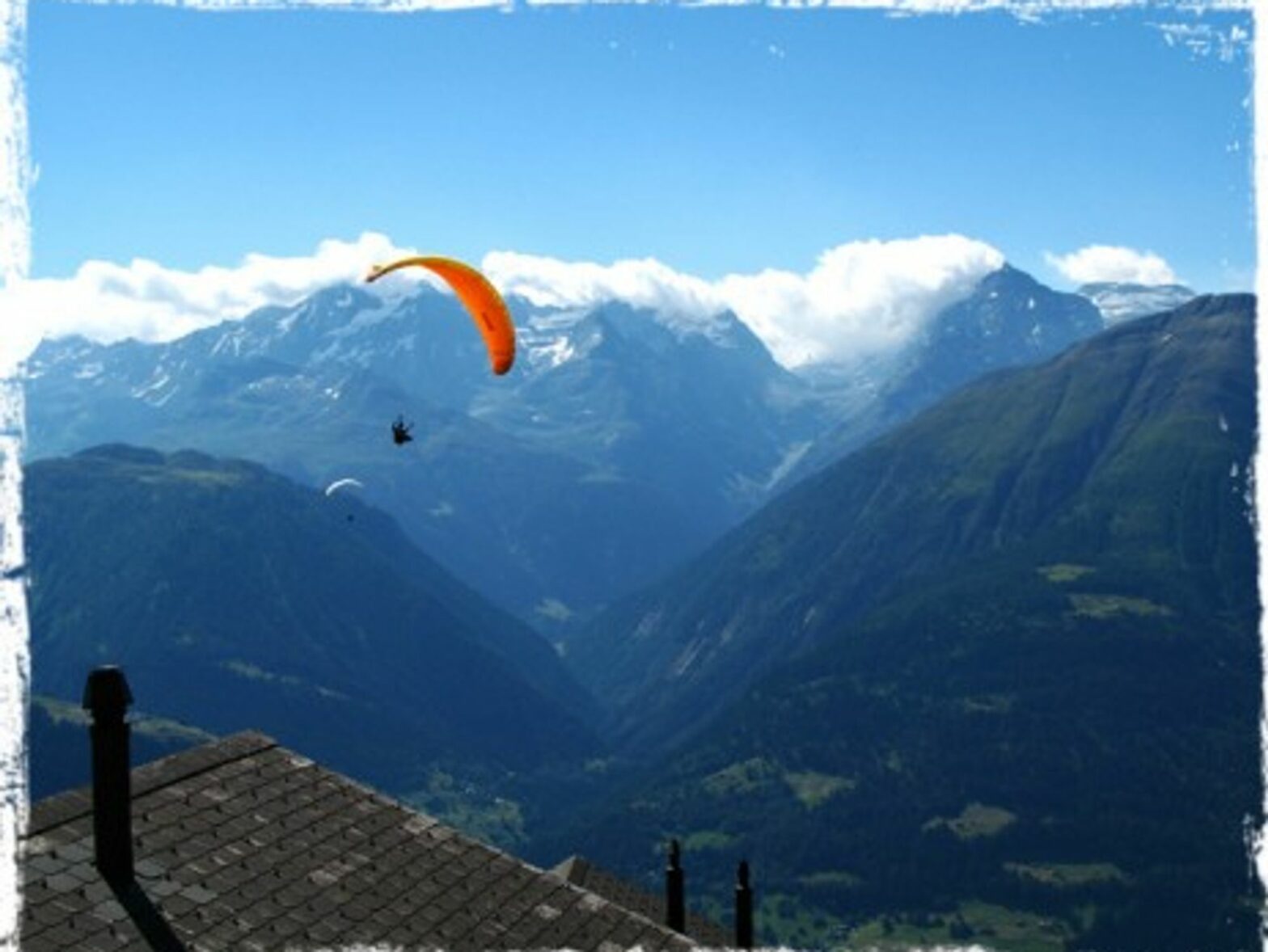 The good kind of "golden parachute" in the Swiss Alps