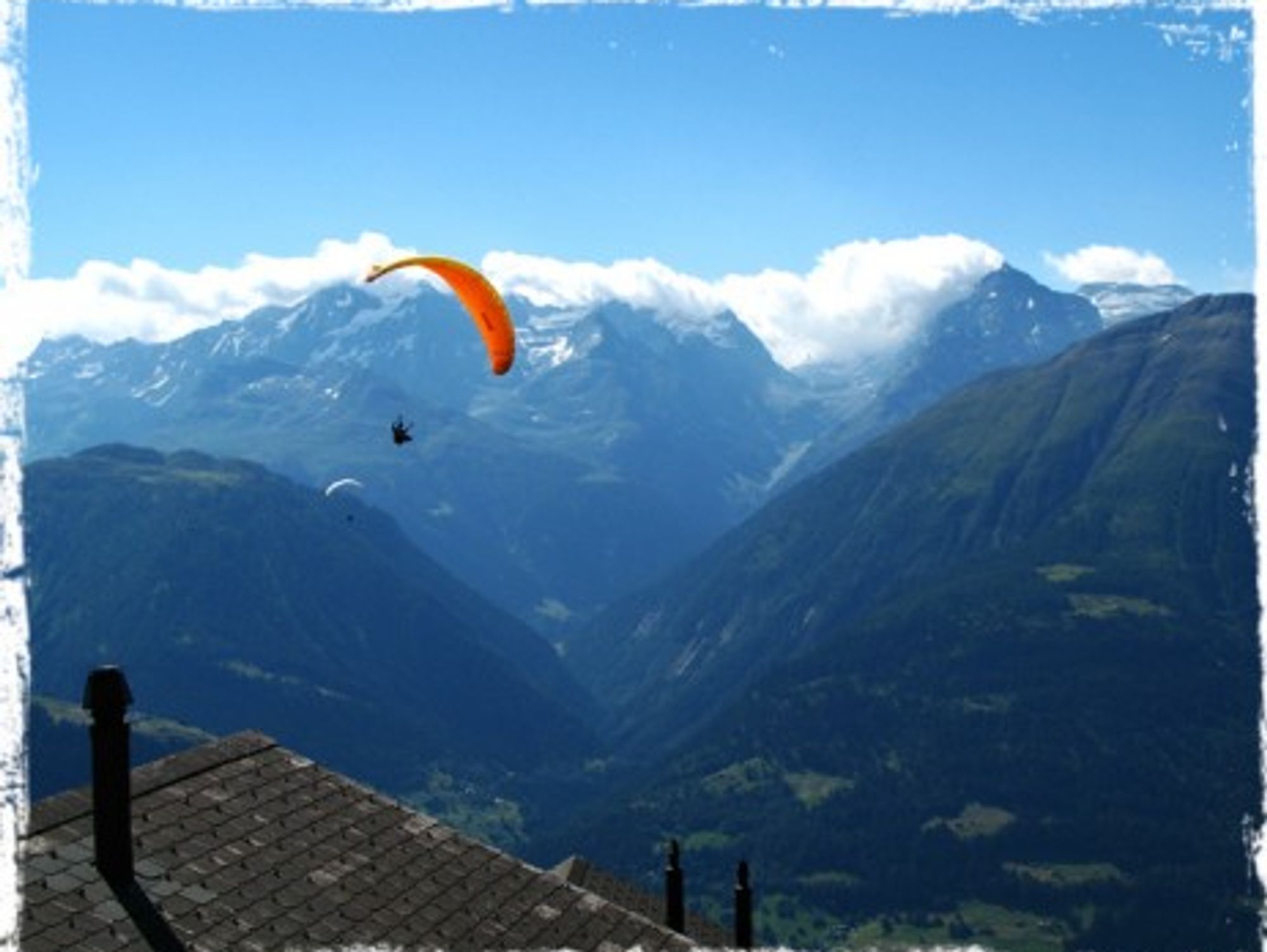 The good kind of "golden parachute" in the Swiss Alps