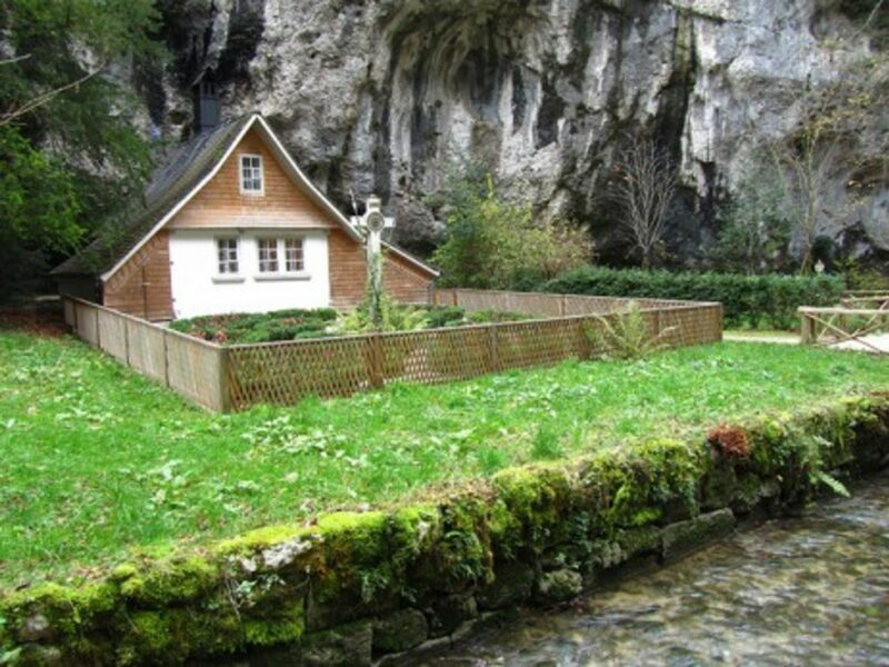 The hermit's residence at St. Varena Hermitage in Switzerland