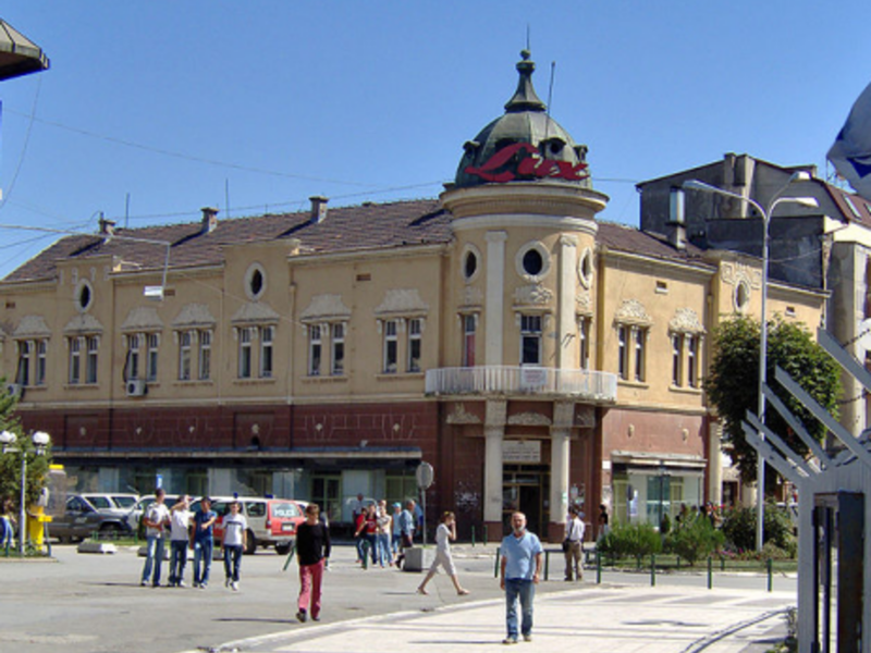 The historic center of Kosovska Mitrovica (Wikipedia)