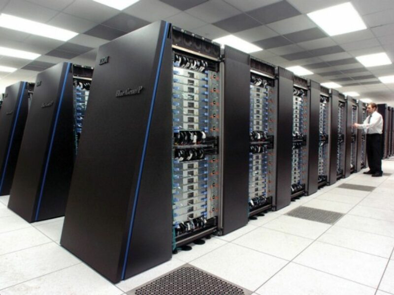 The IBM Blue Gene/P supercomputer in Lemont, Illinois, USA.