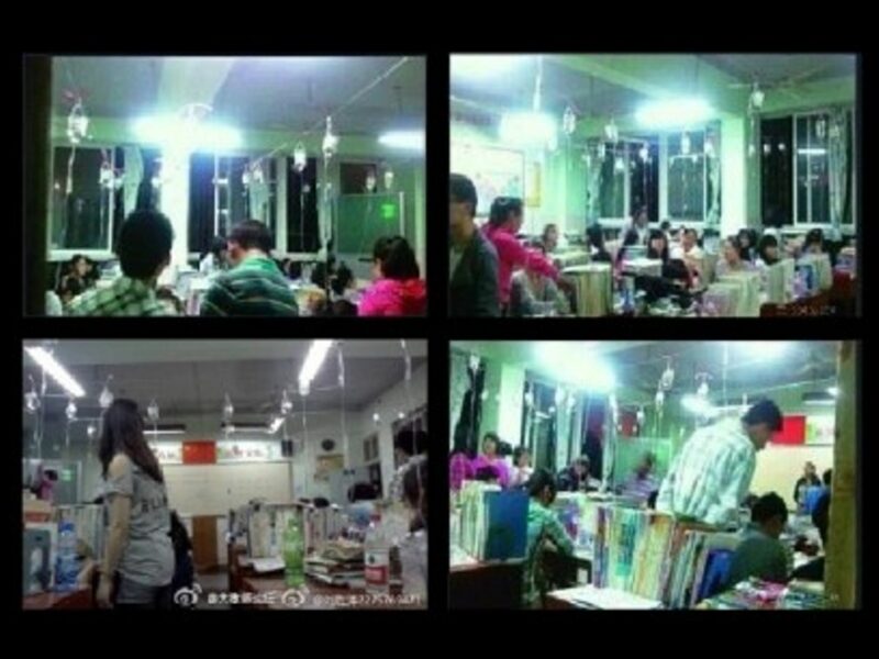 The images circulating across the Internet in China
