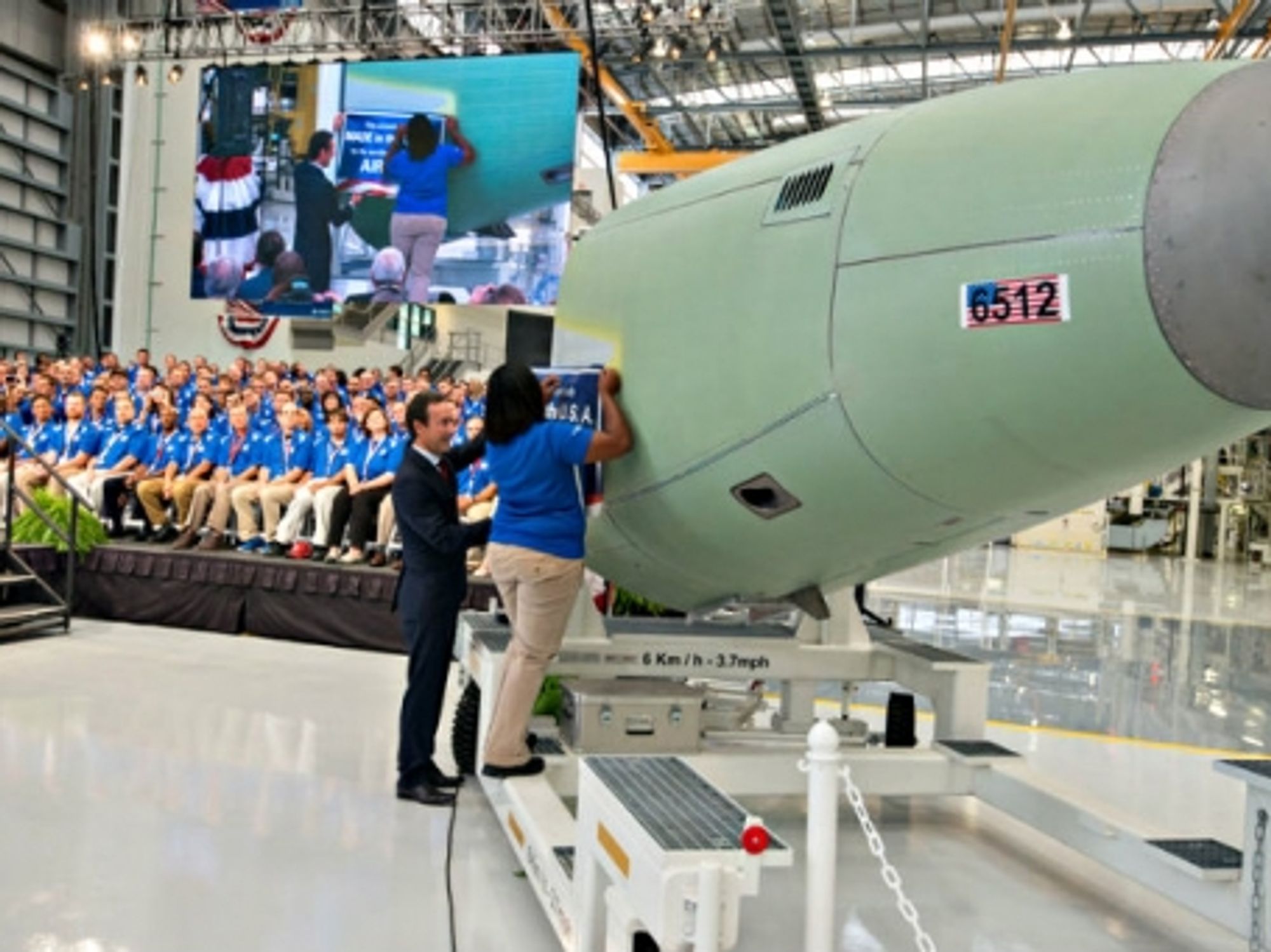 The inauguration of Airbus plant in Mobile on Sep. 14.