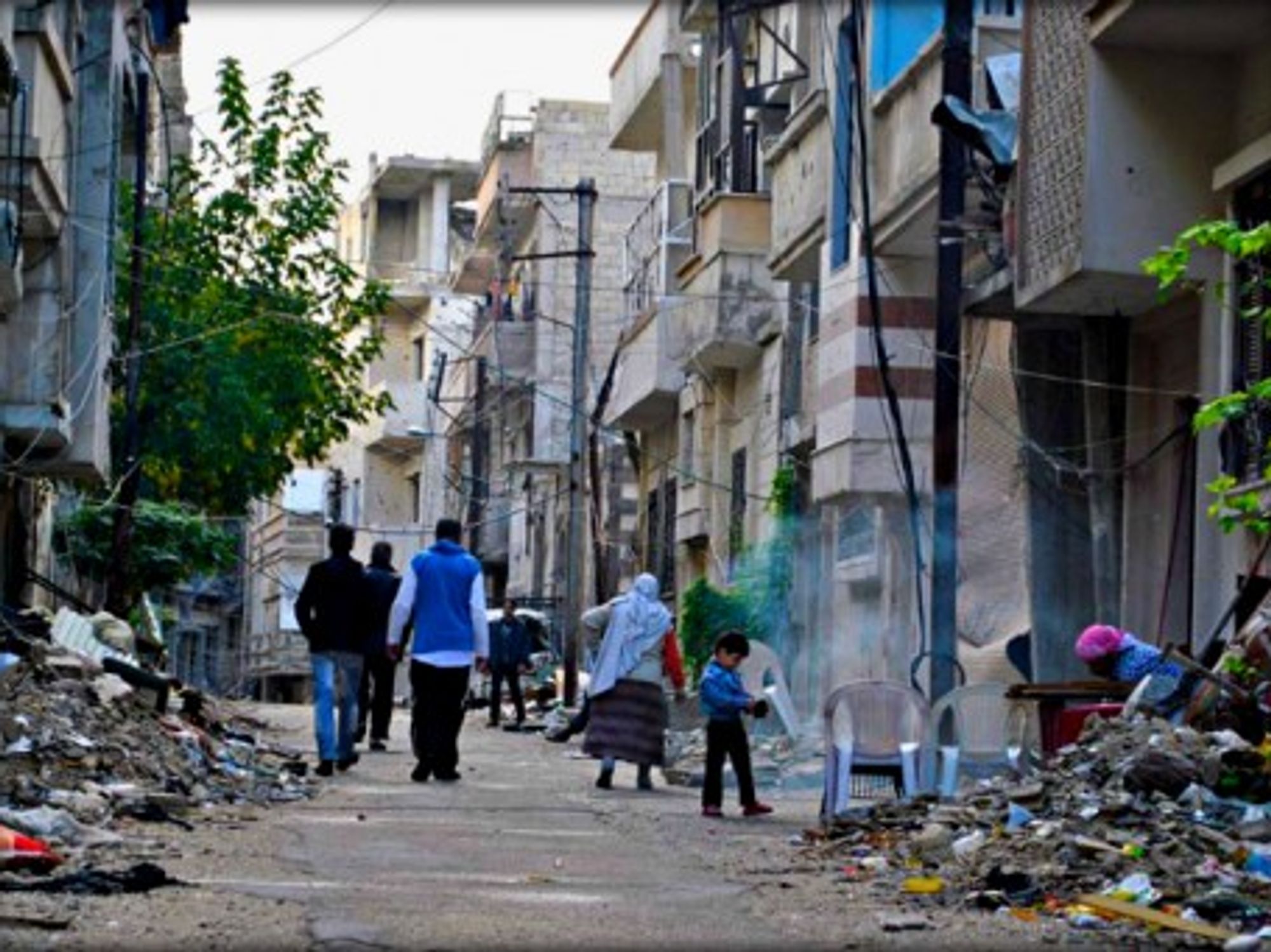 The Jourit Al-Shayah neighborhood in Homs