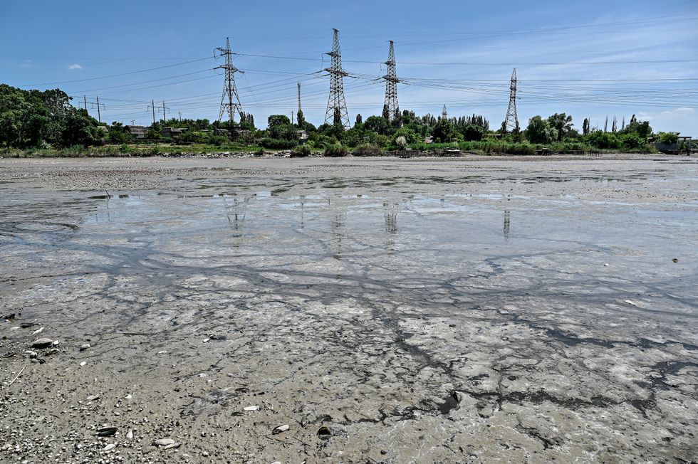 The Kakhovka Reservoir continues to lose water following the dam explosion.