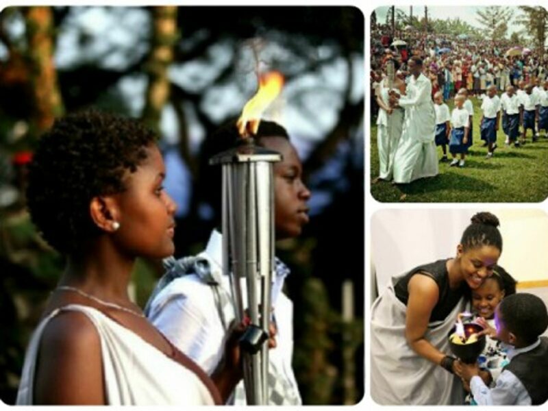 The Kwibuka flame, commemorating the genocide against the Tutsi in Rwanda