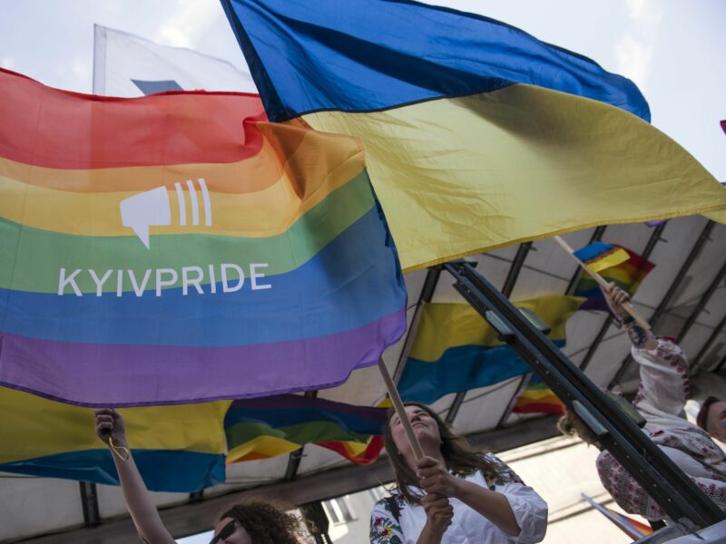 The Kyiv Pride organisation joined the march of the Equality Parade in Warsaw​
