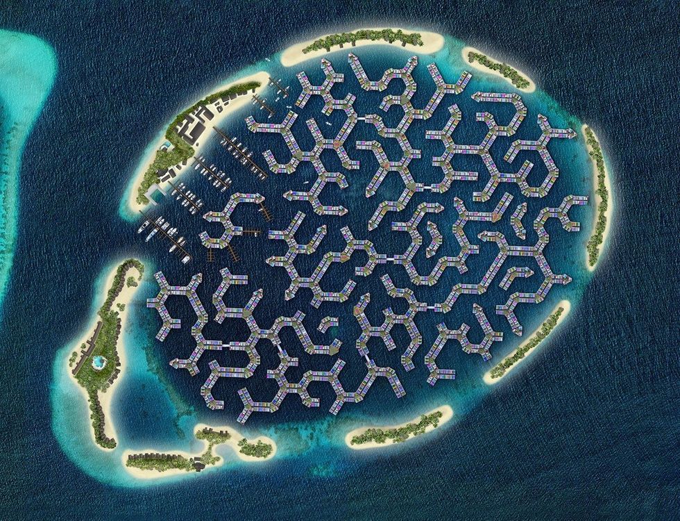 The Maldives Floating City project could become the first floating island city in the world, housing up to 20,000 people.