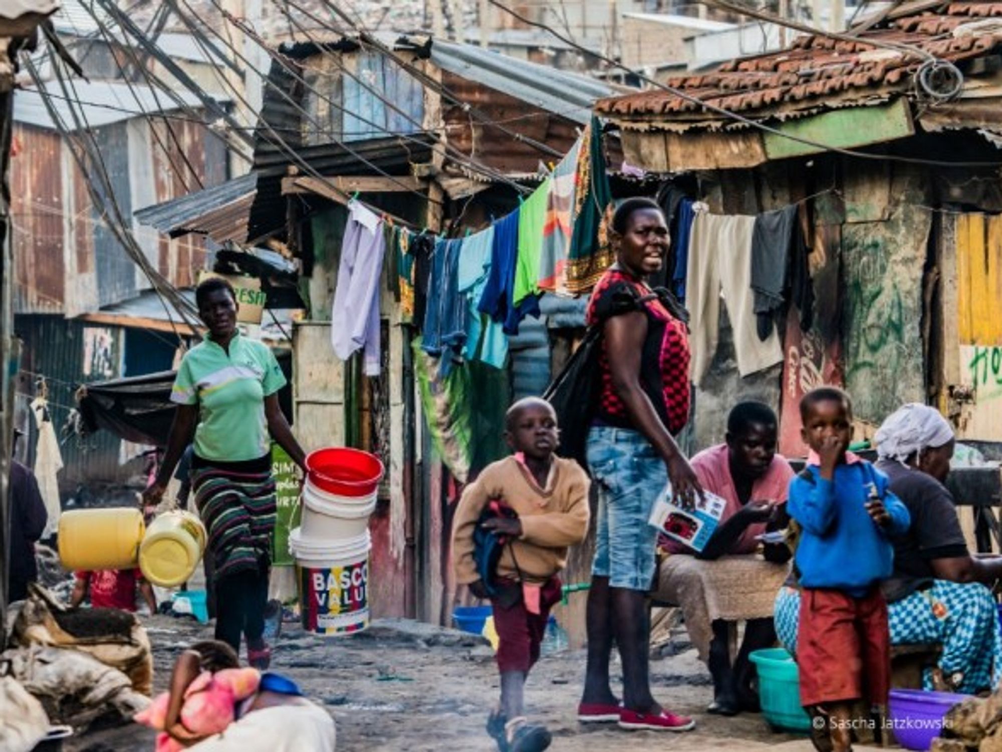 The Mathare slum in Nairobi