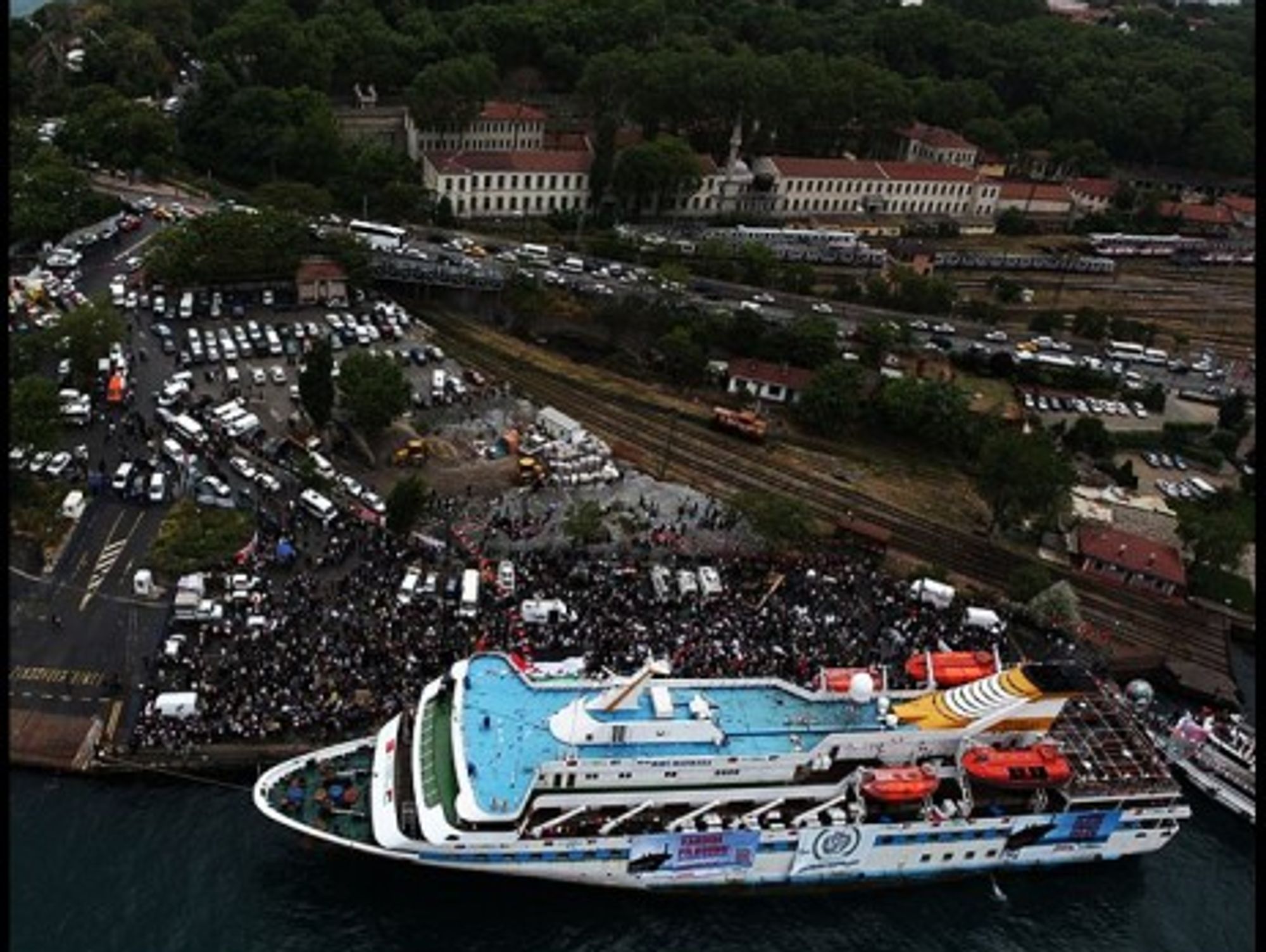 The Mavi Marmara ship, part of the Gaza Freedom Flotilla