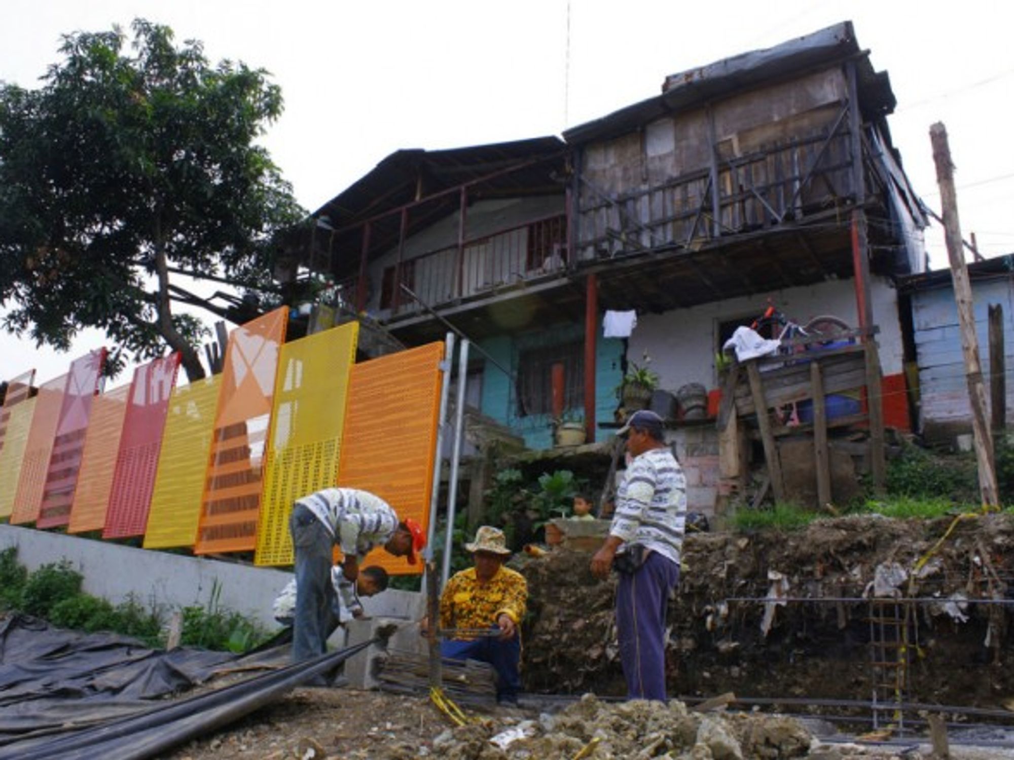The Moravia neighborhood in Medellin, Colombia