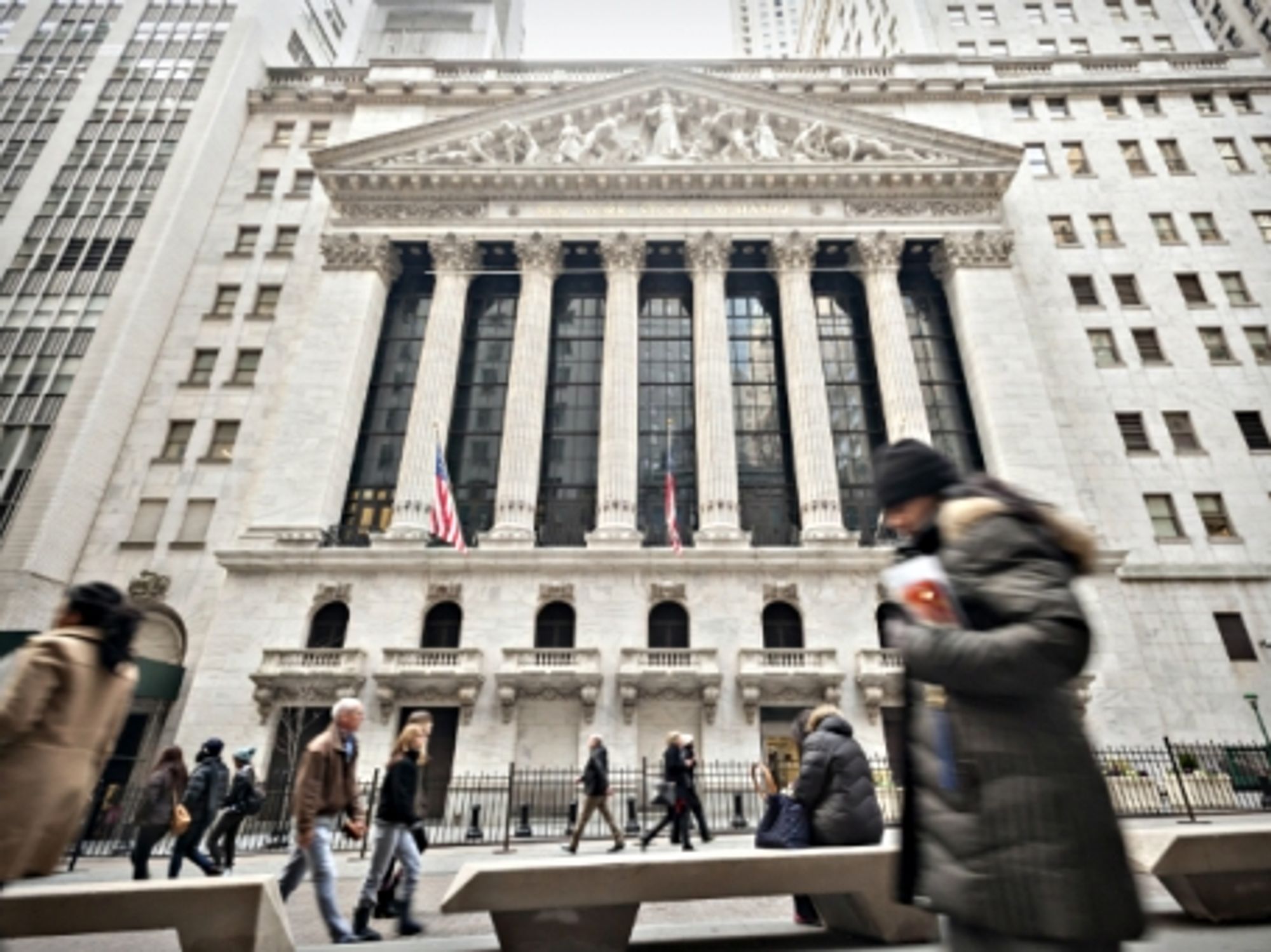 The New York Stock Exchange on Wall Street
