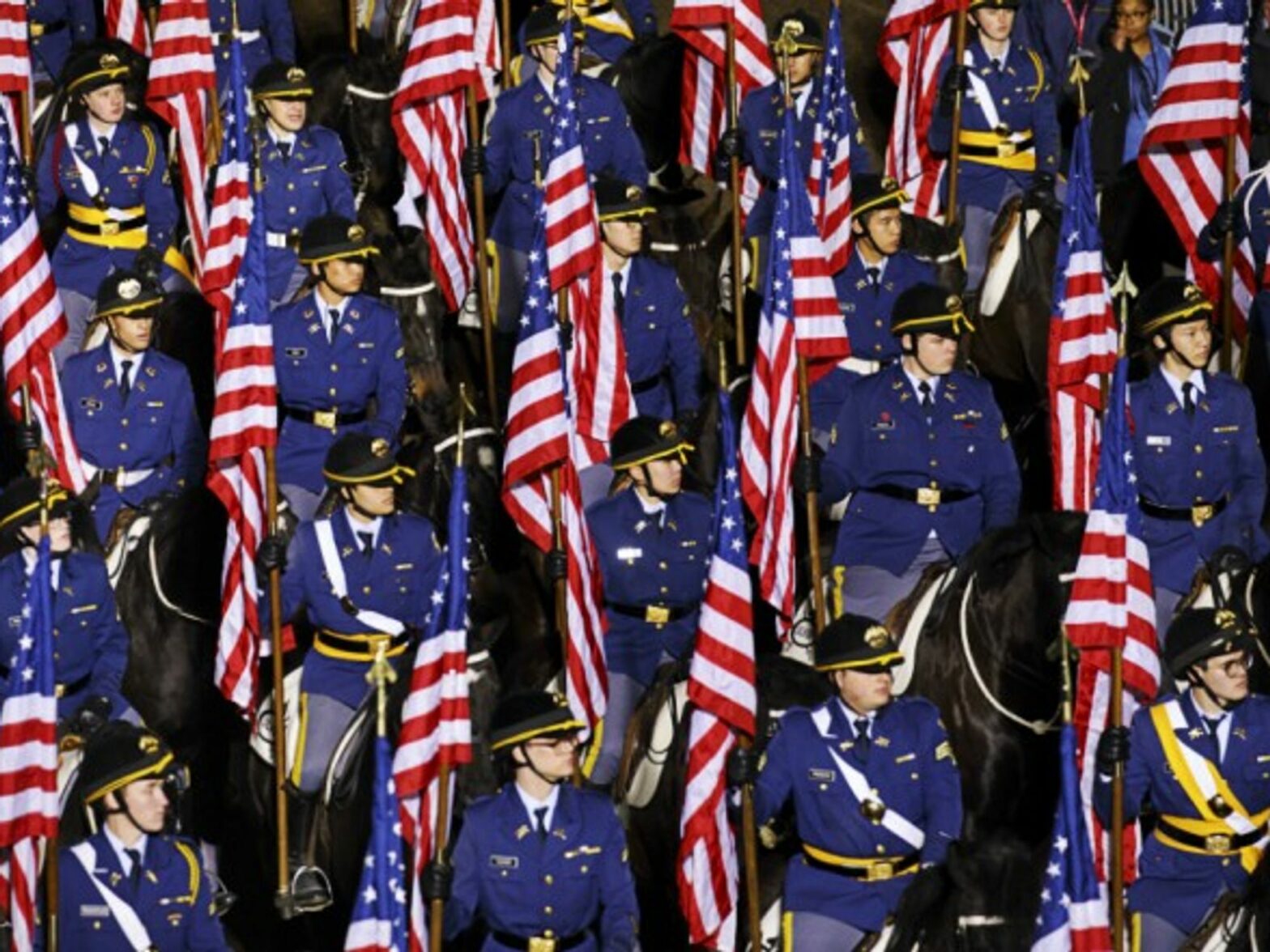 The parade at Donald Trump's inauguration on Jan. 20
