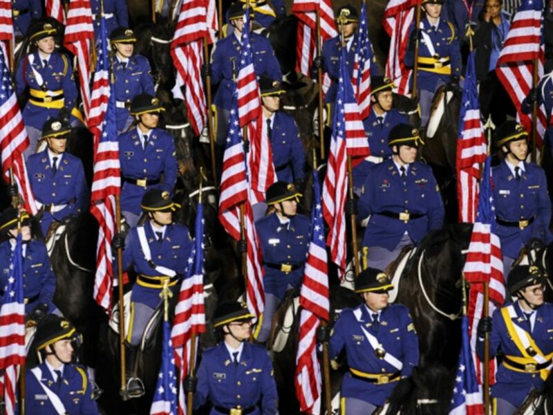 The parade at Donald Trump's inauguration on Jan. 20