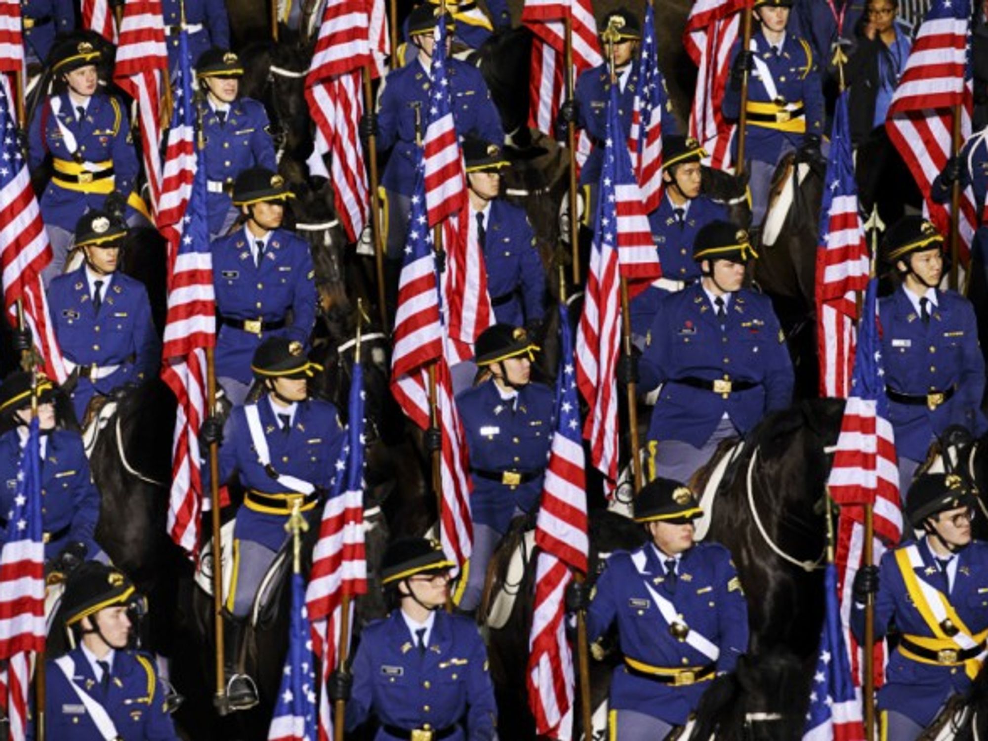 The parade at Donald Trump's inauguration on Jan. 20