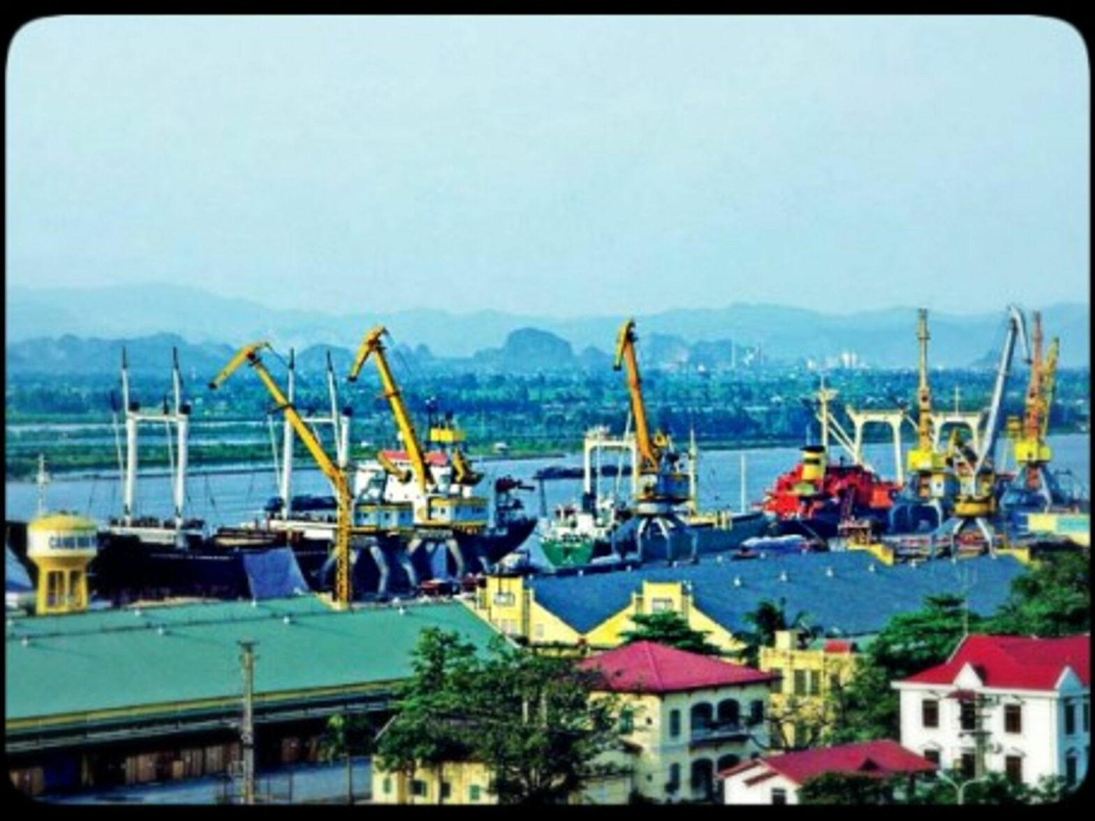 The port of Haiphong, set to become one of the main gateways in and out for north Vietnam.