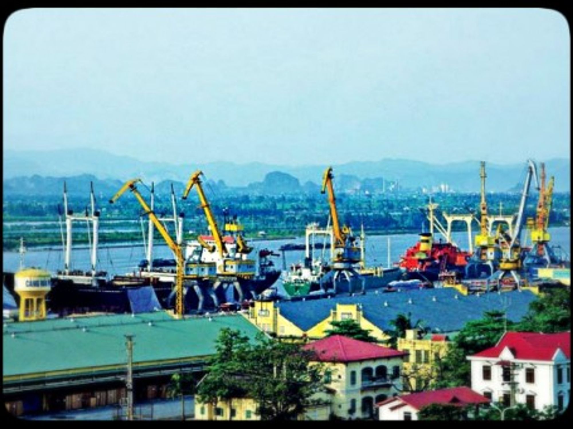 The port of Haiphong, set to become one of the main gateways in and out for north Vietnam.