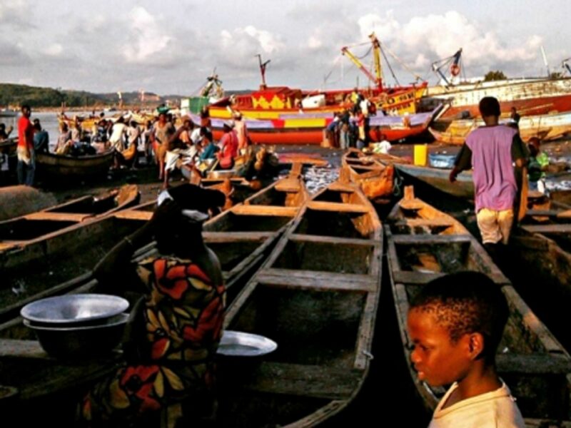 The port of Sekondi, Ghana