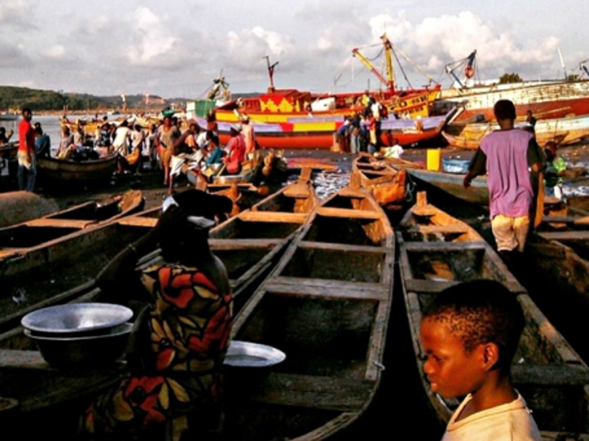 The port of Sekondi, Ghana