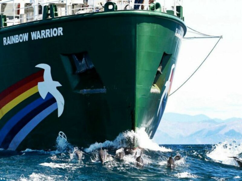 The Rainbow Warrior III is one of the greenest vessels around