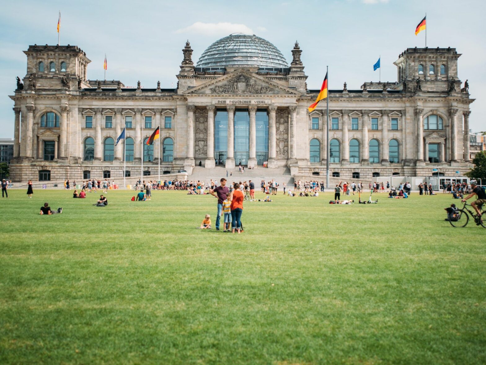 The Reichstag building in Berlin.