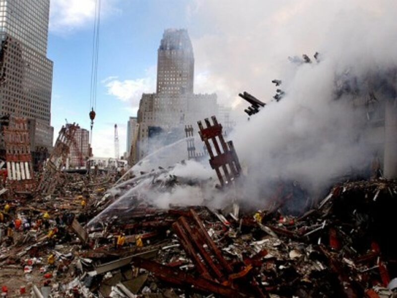The remains of the World Trade Center (slagheap)