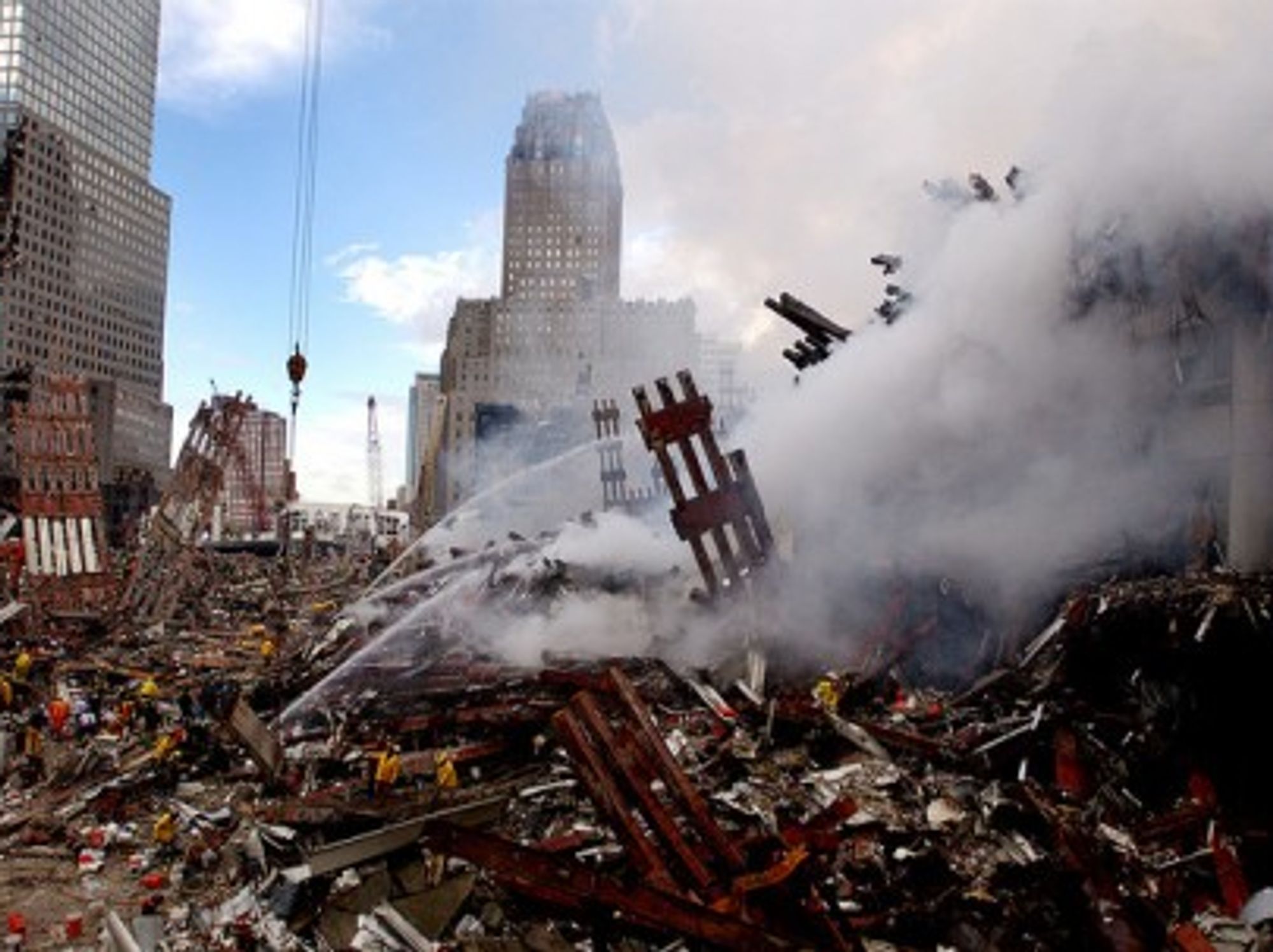The remains of the World Trade Center (slagheap)
