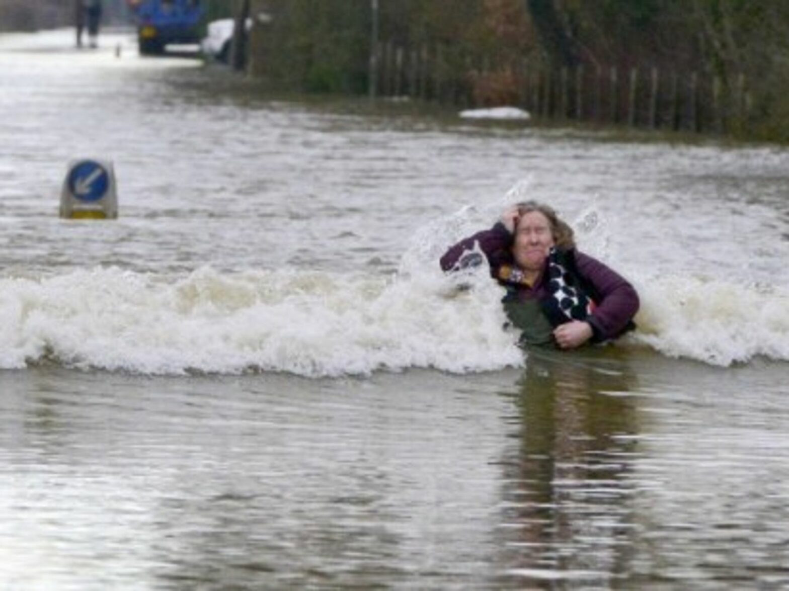 The River Thames burst its banks and reached record levels.