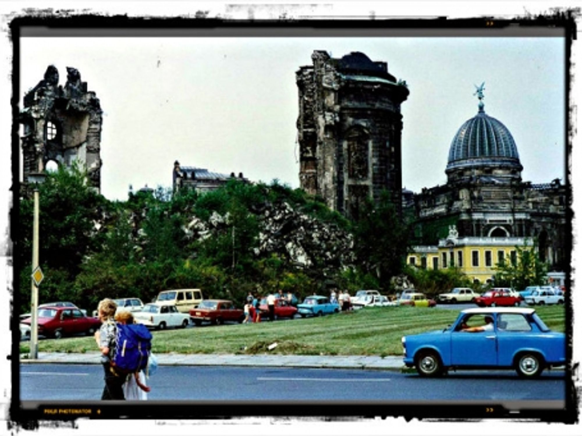 The ruins of Dresden in 1988