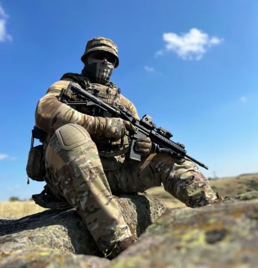The soldier was eventually rescued by a Ukrainian vessel.