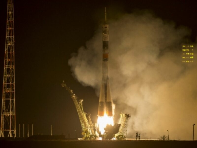 The Soyuz TMA-16M launched to the International Space Station