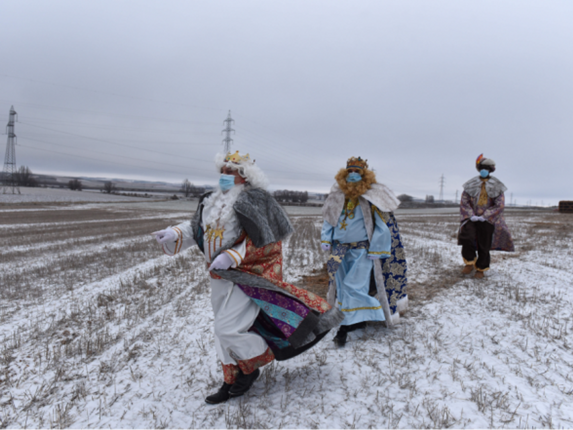 The Three Wise Men arrive in Almazan, Spain